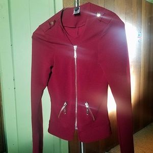 Burgundy jacket